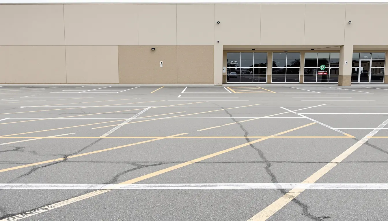 Commercial concrete parking lot installation in Kansas City