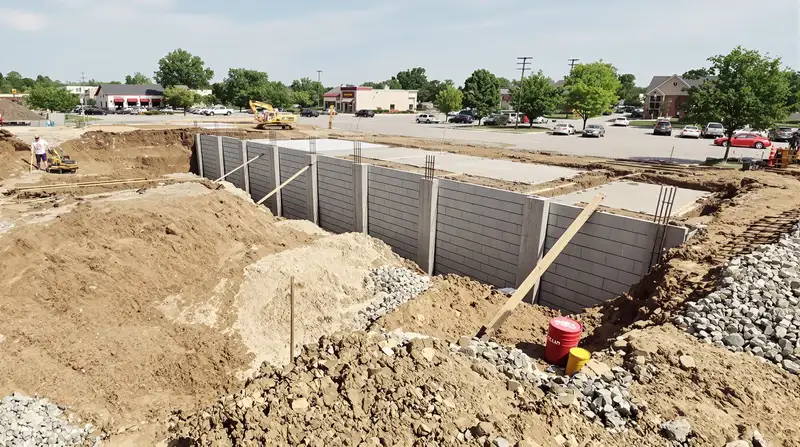 Full scope commercial concrete foundation project