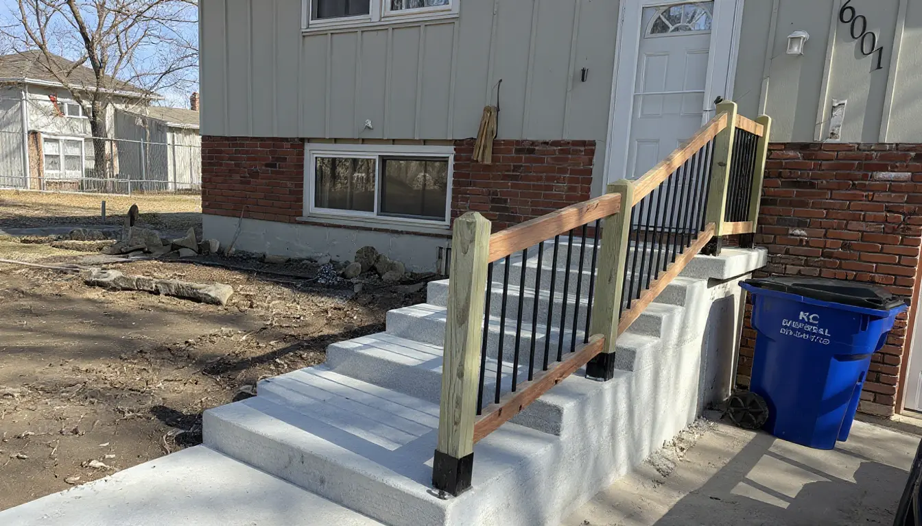 Concrete crack repair project in the Kansas City area