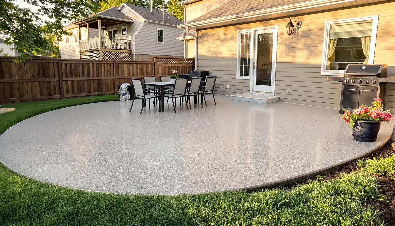 Concrete patio installation by Kansas City area contractor