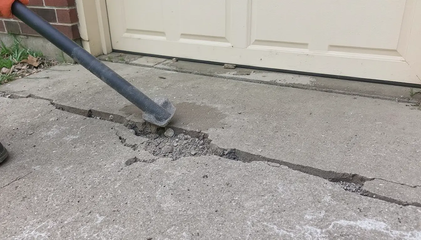 Concrete repair work by a Kansas City area contractor